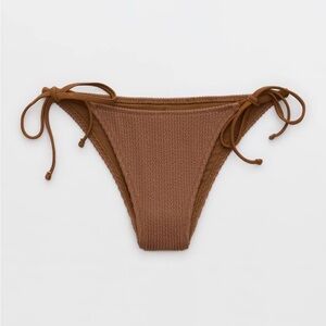 NWT!! Aerie Crinkled Cheekiest Tie Bikini Bottom